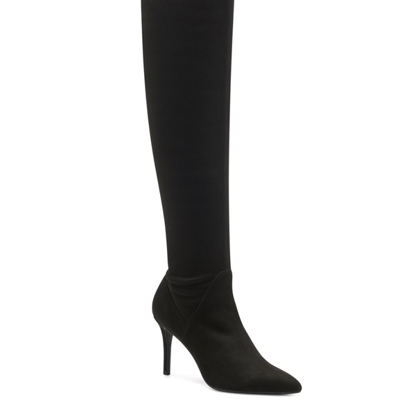 JESSICA SIMPSON Women's Black Abrine Pointed Toe Stiletto Boots 7 M New w/ Box - Picture 1 of 7